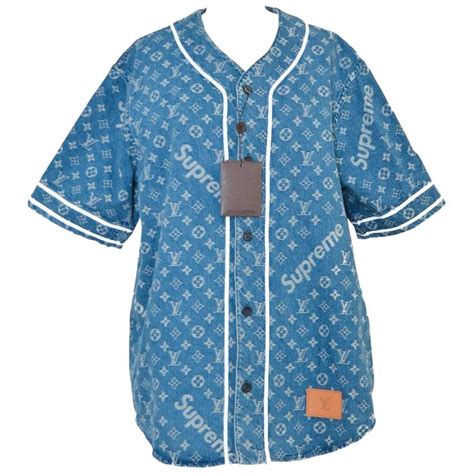 louis vuitton monogram denim baseball shirt|louis vuitton polo shirts.